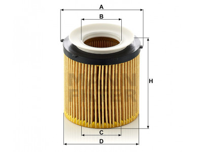 HU8002Y - Olejový filter MANN