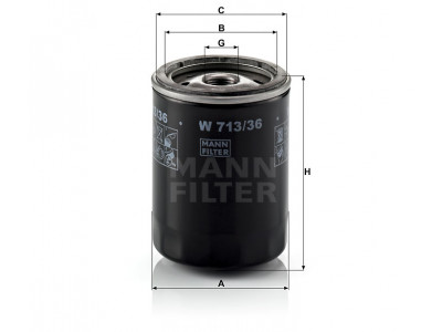 W71336 - Olejový filter MANN