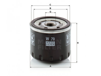 W79 - Olejový filter MANN