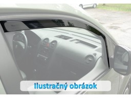 Deflektory - protiprievanové plexi Dacia Logan I. (+zadné, 4-dverový, od r.v. 2004)