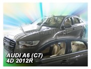 Deflektory - protiprievanové plexi Audi A6 Sedan C7 (+zadné, 4-dverový, od r.v. 2011)