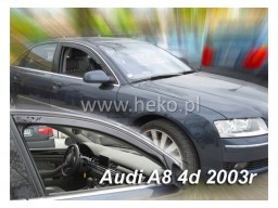 Deflektory - protiprievanové plexi Audi A8 (4-dverový, od r.v. 2003)