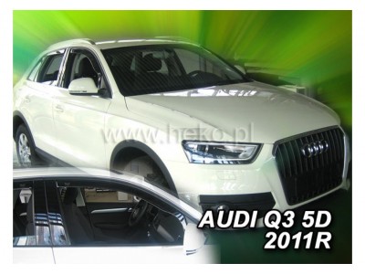 Deflektory - protiprievanové plexi Audi Q3 (5-dverový, od r.v. 2011)