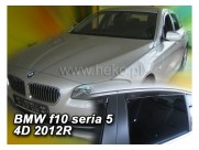 Deflektory - protiprievanové plexi BMW 5 (F10, +zadné, 4-dverový, od r.v. 2010)
