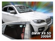 Deflektory - protiprievanové plexi BMW X6 (+zadné, 5-dverový, od r.v. 2008)