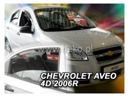 Deflektory - protiprievanové plexi Chevrolet Aveo Sedan (+zadné, 4-dverový, od r.v. 2007)