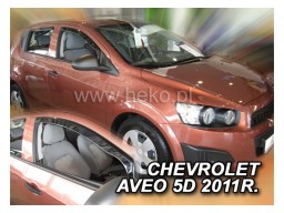 Deflektory - protiprievanové plexi Chevrolet Aveo (5-dverový, od r.v. 2011)