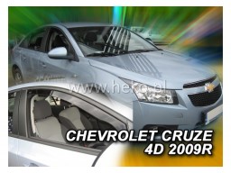 Deflektory - protiprievanové plexi Chevrolet Cruze (4-dverový, od r.v. 2009)