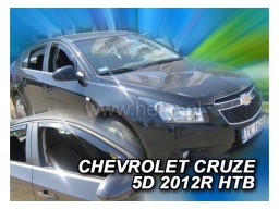 Deflektory - protiprievanové plexi Chevrolet Cruze (5-dverový, od r.v. 2012)