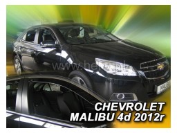 Deflektory - protiprievanové plexi Chevrolet Malibu IV. (+zadné, 4-dverový, od r.v. 2012)