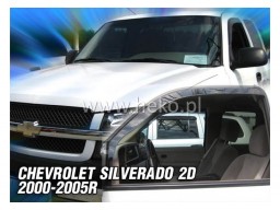 Deflektory - protiprievanové plexi Chevrolet Silverado (2-dverový, od r.v. 2000 do r.v. 2005)