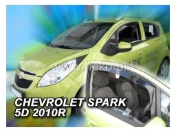 Deflektory - protiprievanové plexi Chevrolet Spark (5-dverový, od r.v. 2010)