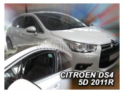 Deflektory - protiprievanové plexi Citroen DS4 (5-dverový, od r.v. 2011)