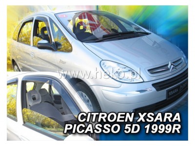 Deflektory - protiprievanové plexi Citroen Xsara Picasso (5-dverový, od r.v. 1999)