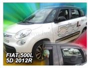 Deflektory - protiprievanové plexi Fiat 500L (+zadné, od r.v. 2012)
