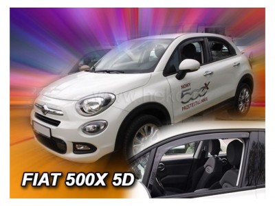 Deflektory - protiprievanové plexi Fiat 500X (5-dverový, od r.v. 2015)