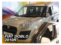 Deflektory - protiprievanové plexi Fiat Doblo (4-dverový, od r.v. 2010)