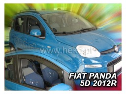 Deflektory - protiprievanové plexi Fiat Panda III. (5-dverový, od r.v. 2012)