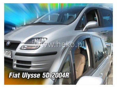 Deflektory - protiprievanové plexi Fiat Ulysse (5-dverový, od r.v. 2003 do r.v. 2007)