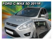 Deflektory - protiprievanové plexi Ford C-Max ll. (+zadné, 5-dverový, od r.v. 2011)