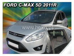 Deflektory - protiprievanové plexi Ford C-Max ll. (+zadné, 5-dverový, od r.v. 2011)