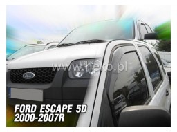 Deflektory - protiprievanové plexi Ford Escape (+zadné, 4-dverový, od r.v. 2000 do r.v. 2007)