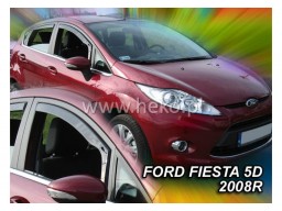 Deflektory - protiprievanové plexi Ford Fiesta Vl. (5-dverový, od r.v. 2008)