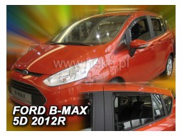 Deflektory - protiprievanové plexi Ford Focus B MAX (5-dverový, od r.v. 2012 (+zadné))