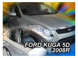 Deflektory - protiprievanové plexi Ford Kuga l. (+zadné, 5-dverový, od r.v. 2008)
