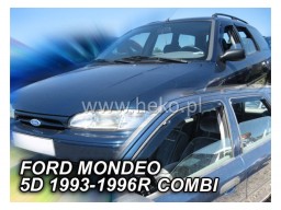 Deflektory - protiprievanové plexi Ford Mondeo I. Combi (+zadné, 4-dverový, od r.v. 1993 do r.v. 1996)