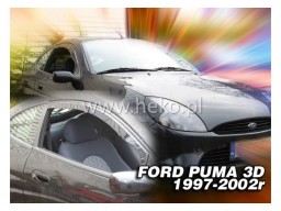 Deflektory - protiprievanové plexi Ford Puma (3-dverový, od r.v. 1997 do r.v. 2002)