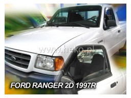 Deflektory - protiprievanové plexi Ford Ranger Pic-up (2+4-dverový, od r.v. 1997)
