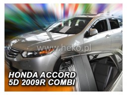 Deflektory - protiprievanové plexi Honda Accord Combi (+zadné, 4-dverový, od r.v. 2009)