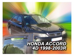Deflektory - protiprievanové plexi Honda Accord CG Sedan (+zadné, 4-dverový, od r.v. 1998 do r.v. 2003)