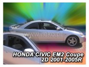 Deflektory - protiprievanové plexi Honda Civic VII. Coupe (2-dverový, od r.v. 2001 do r.v. 2005)