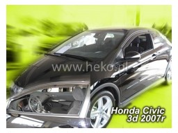 Deflektory - protiprievanové plexi Honda Civic VIII. (3-dverový, od r.v. 2007)
