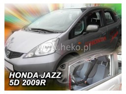 Deflektory - protiprievanové plexi Honda Jazz (5-dverový, od r.v. 2008 do r.v. 2014)