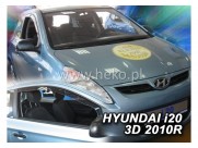 Deflektory - protiprievanové plexi Hyundai i20 (3-dverový, od r.v. 2010)