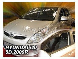 Deflektory - protiprievanové plexi Hyundai i20 (5-dverový, od r.v. 2009)