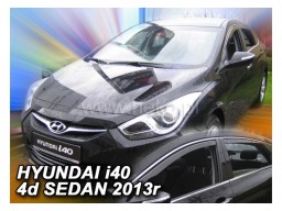 Deflektory - protiprievanové plexi Hyundai i40 Combi (+zadné, 5-dverový, od r.v. 2011)