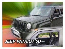 Deflektory - protiprievanové plexi Jeep Patriot  (5-dverový, od r.v. 2006)