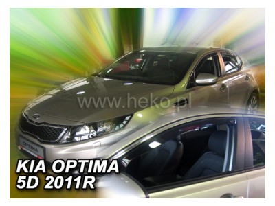 Deflektory - protiprievanové plexi Kia Optima (5-dverový, od r.v. 2011)