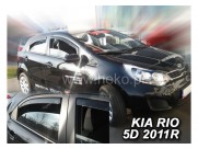 Deflektory - protiprievanové plexi Kia Rio III. (od r.v. 2011)
