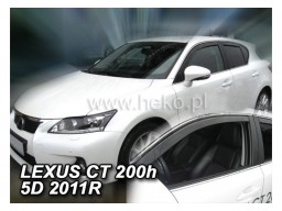 Deflektory - protiprievanové plexi Lexus CT 200H (5-dverový, od r.v. 2011)