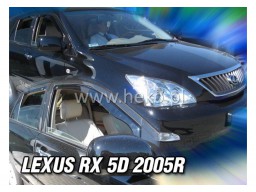Deflektory - protiprievanové plexi Lexus RX (+zadné, 4-dverový, od r.v. 2005)