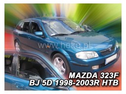 Deflektory - protiprievanové plexi Mazda 323F BJ (+zadné, 5-dverový, od r.v. 1998 do r.v. 2003)