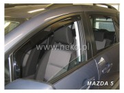 Deflektory - protiprievanové plexi Mazda 5 (5-dverový, od r.v. 2005)