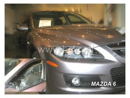 Deflektory - protiprievanové plexi Mazda 6 (4+5-dverový, od r.v. 2002)