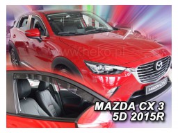 Deflektory - protiprievanové plexi Mazda CX-3 (5-dverový, od r.v. 2015)