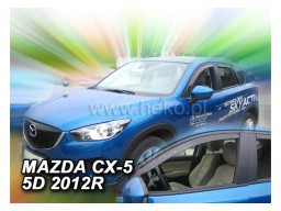 Deflektory - protiprievanové plexi Mazda CX-5 (5-dverový, od r.v. 2012)